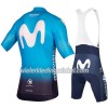 Set Fietsshirt + Korte Koersbroek 2018 Movistar Team Dames N001